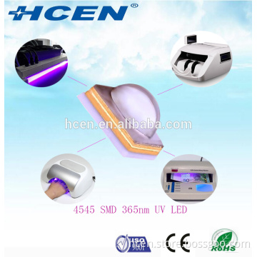 Hot sales 4545 SMD 3w high power 365nm uv led with RoHS compliant